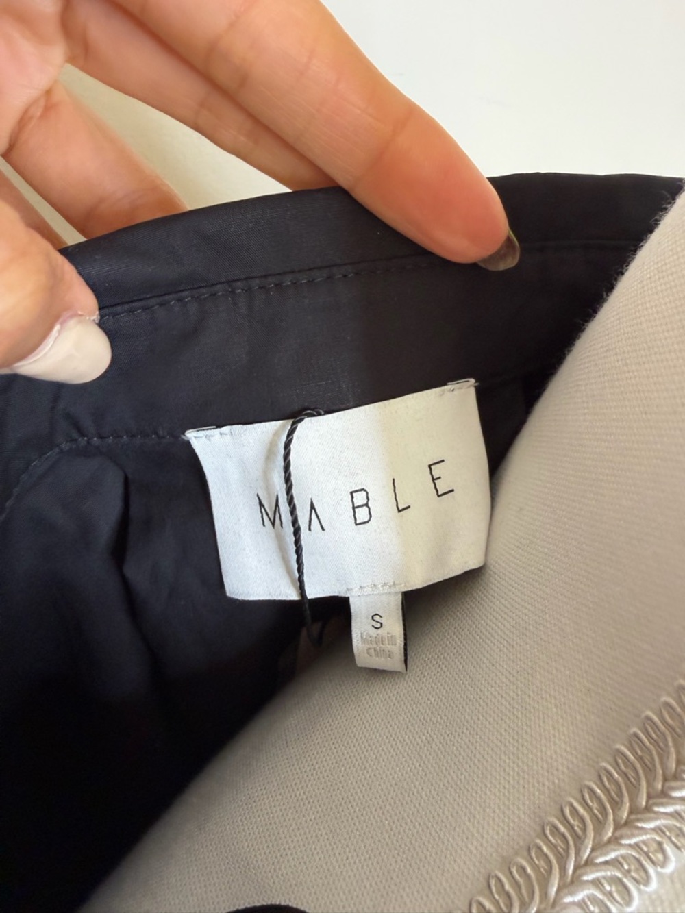 MARBLE Black Button-Up Shirt - Picture 11 of 11